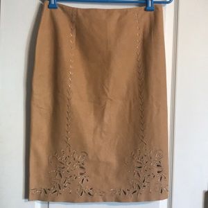 Carlisle Slimming Leather Pencil Skirt Sz 10